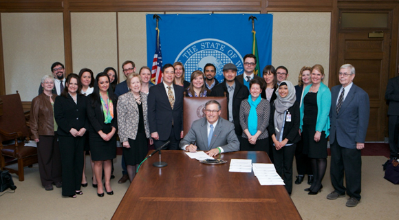 Gov. Inslee signs the Fair Tenant Screening Act