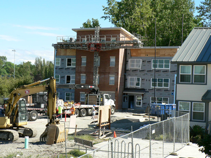 Building 5 from the balcony of the Lowry Community Center.