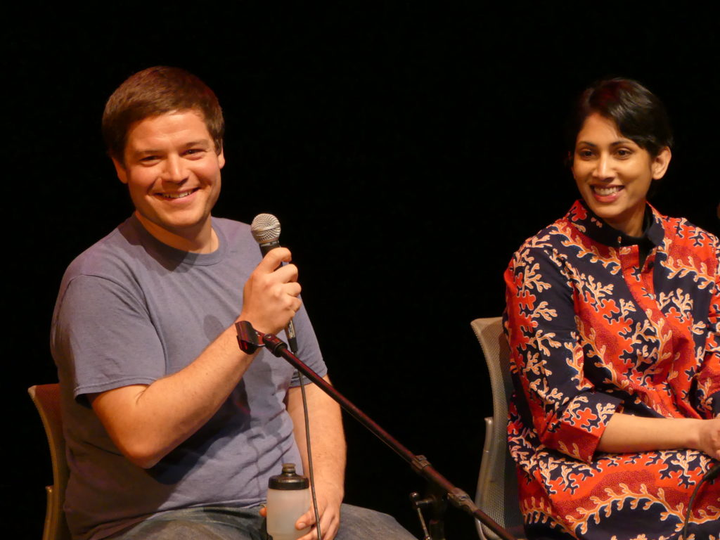 Solid Ground Farm Coordinator Scott Behmer joined Veena Prasad of Project Feast on the Food Justice panel with two other local experts at the 2017 Food Justice Film Fest.