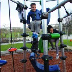 kids playing at Brettler Family Place playground
