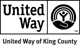 United Way of King County black & white logo