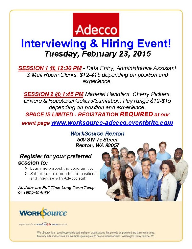 Adecco Hiring Event