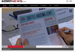 Seattle Housing Levy flyer