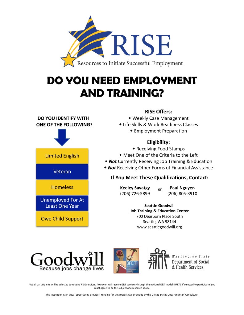 Goodwill RISE Flyer