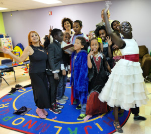 The cast with their mentors