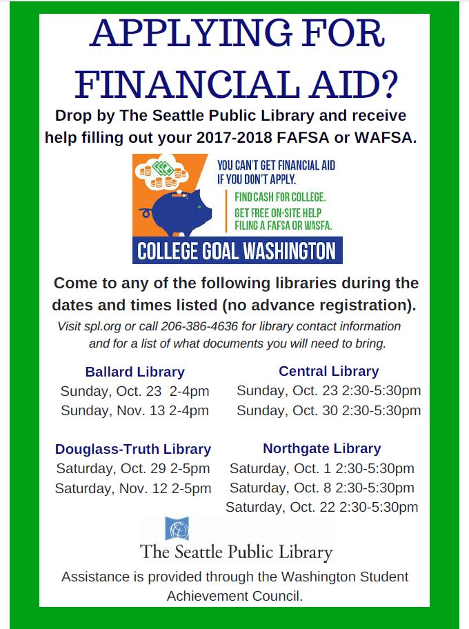 SPL FAFSA assistance