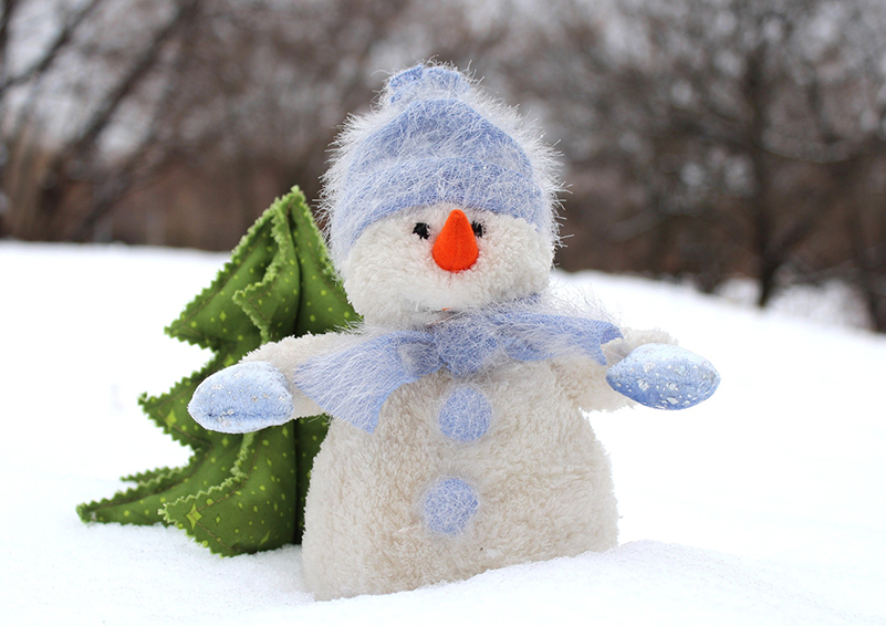 handmade snowman