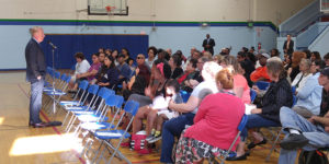 Seattle Mayor Ed Murray meets with residents about the police shooting of Charleena Lyles