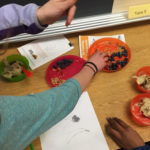 4th & 5th graders share healthy toppings for their banana ice cream.