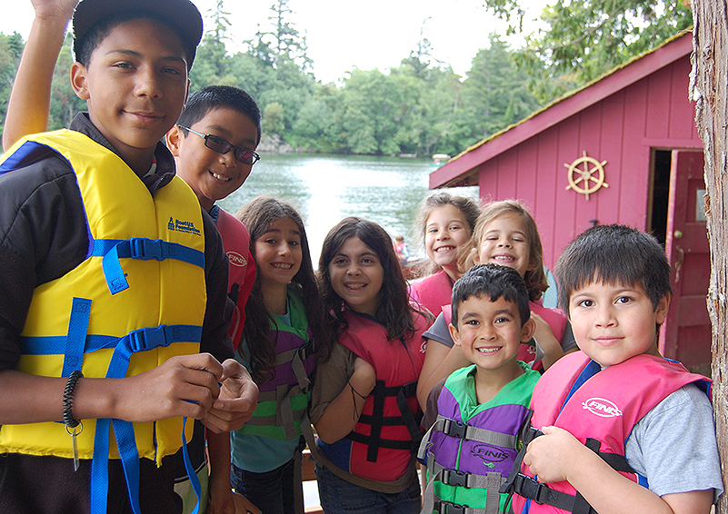 Kids ready for boating! (photo used with permission of the YMCA)
