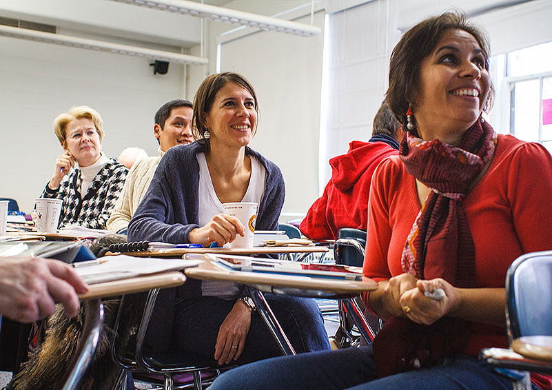 Faculty in a classroom setting