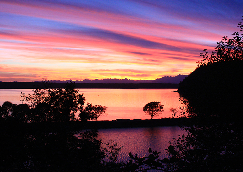 Sunset at Camp Colman (photo used with permission of the YMCA)