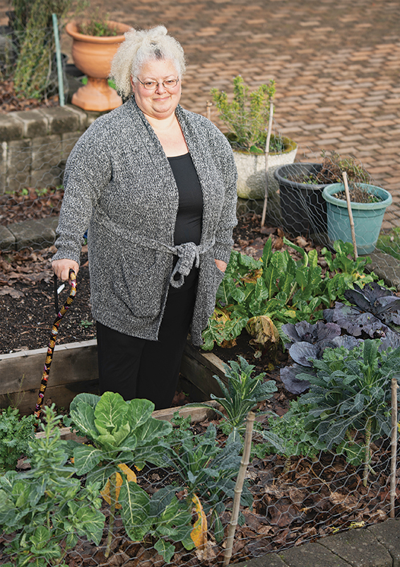 Lisa says, “The garden is a hoot!” (photo by Chris Villiers Photography)