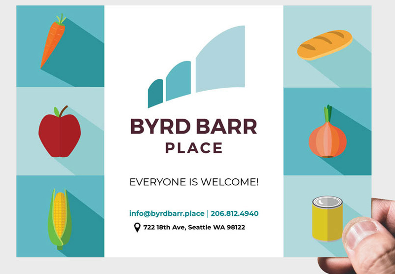 byrd barr place logo with their message, everyone is welcome