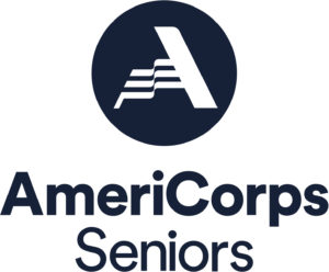 AmeriCorps Seniors logo in dark navy blue