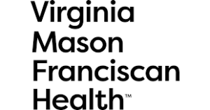 Virginia Mason Franciscan Health logo, black lettering on white background