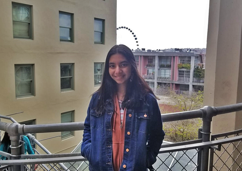 A picture of high school student Anushka Saxena