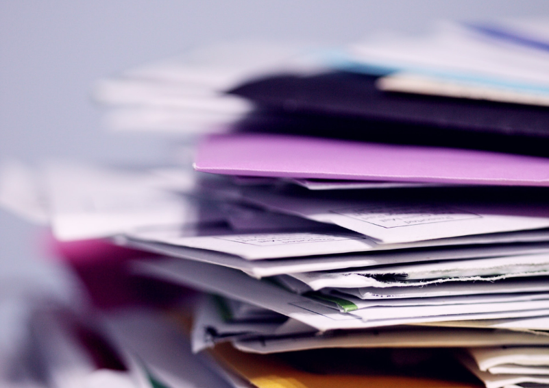 A stack of bills